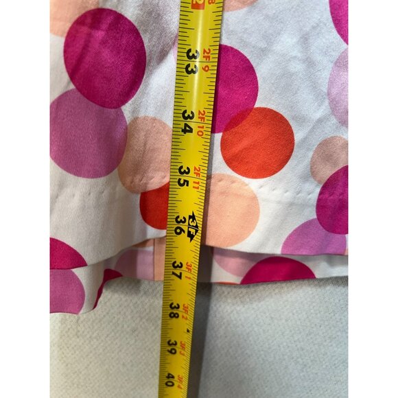 Chadwicks Of Boston Womens Sleeveless Dress Size 10P White Pink Polka Dot - Picture 9 of 11